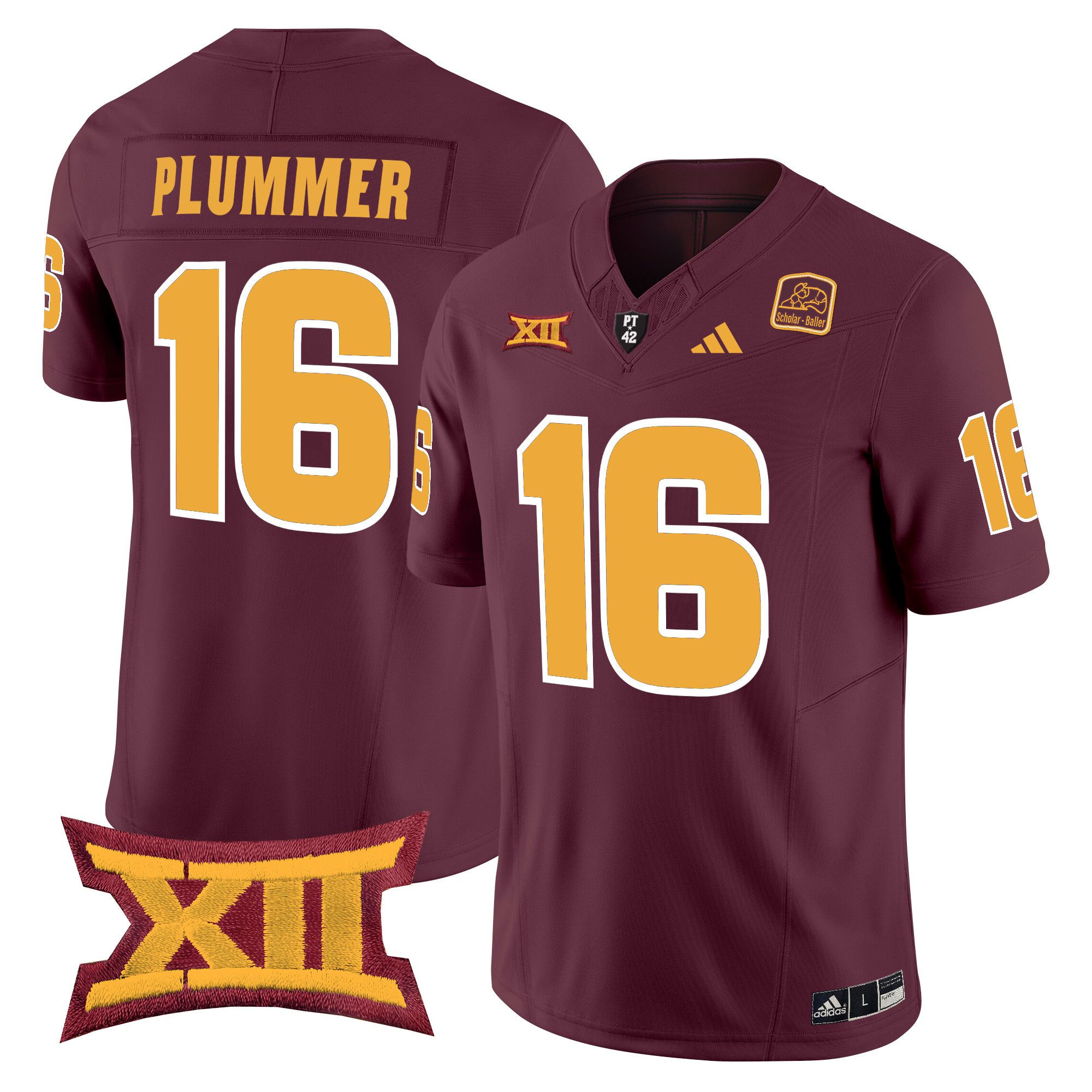 Men Arizona State Sun Devils #16 Plummer Red 2024 Vapor Limited NCAA Jersey style 1->ncaa teams->NCAA Jersey